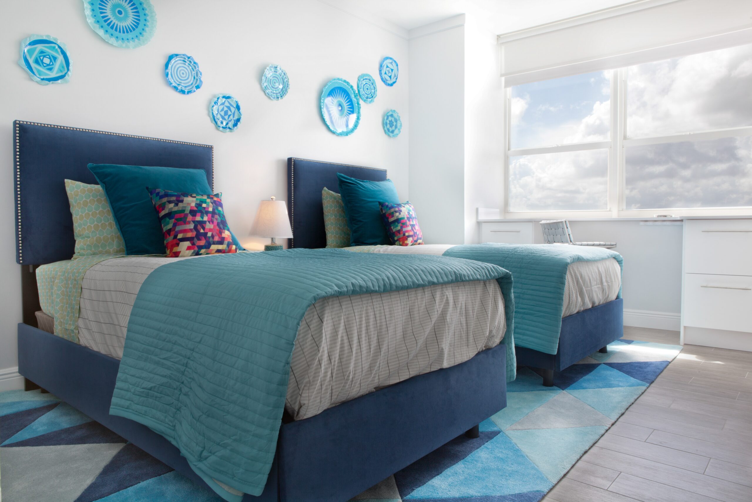 Coalesce of Blues Bedroom