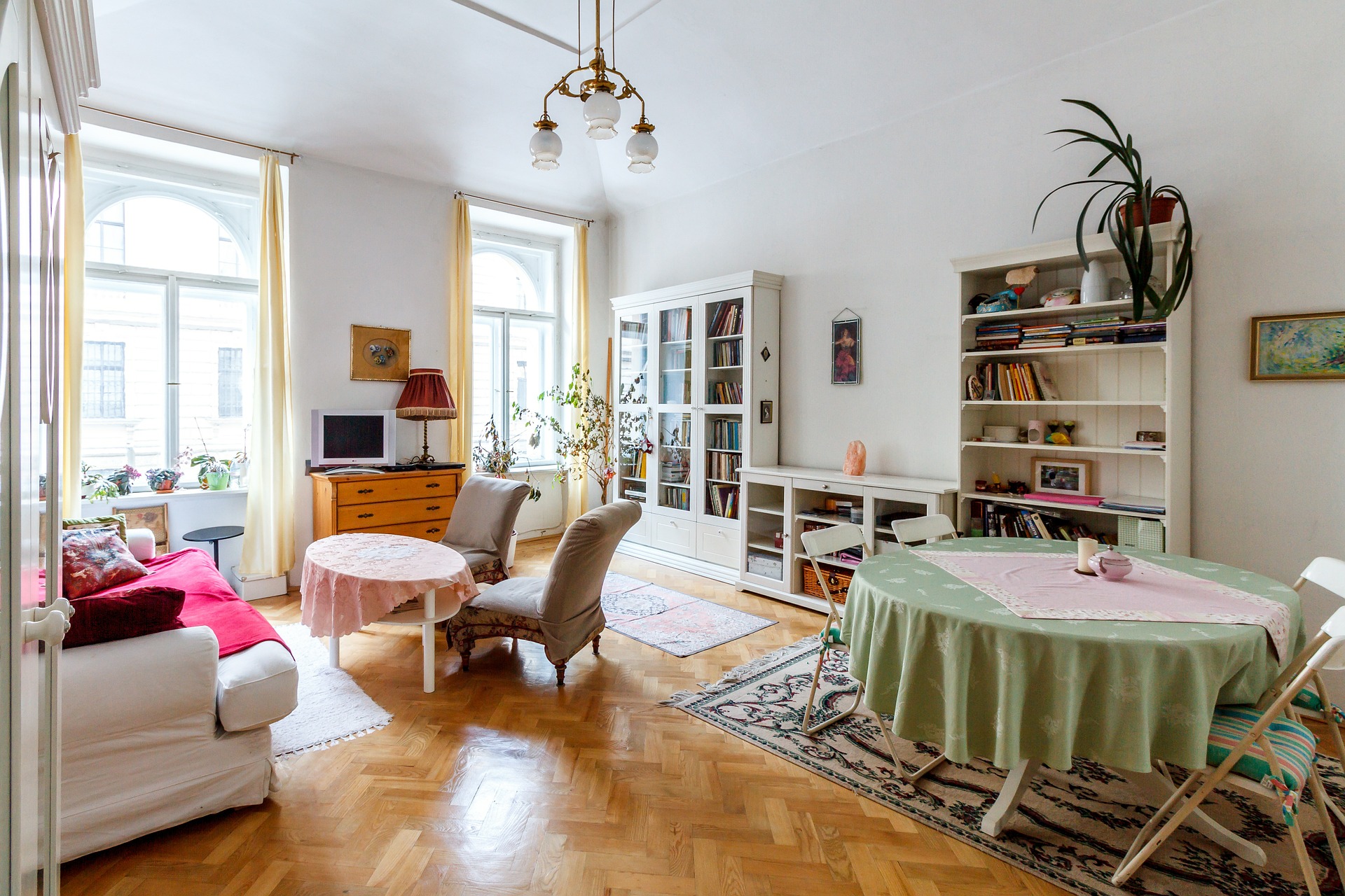 Shades of Spring Living Room