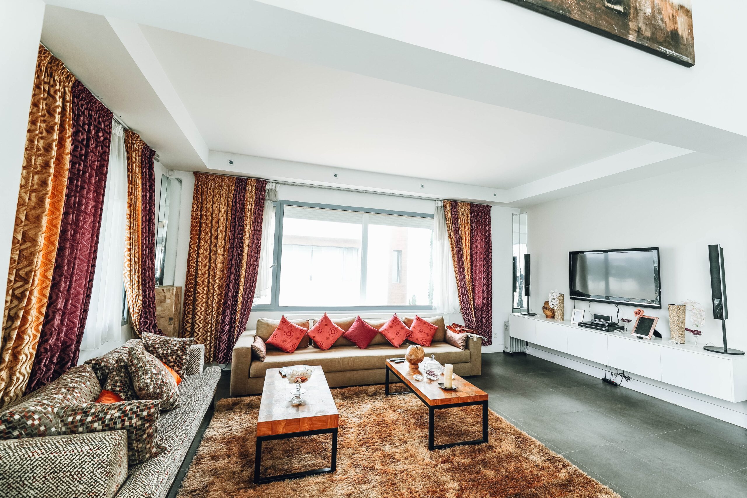 Jewel Tones Living Room